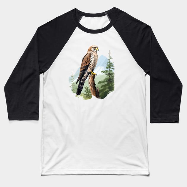 Kestrel Baseball T-Shirt by zooleisurelife